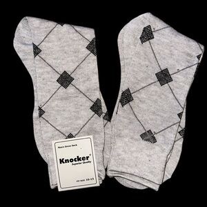 Knocker Men’s Argyle Print Dress Socks!